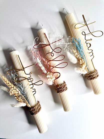Cross Named Candle