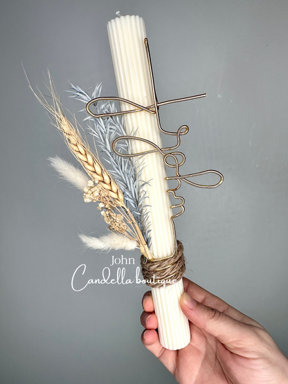 Cross Named Candle