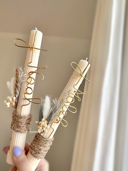 Cross Named Candle